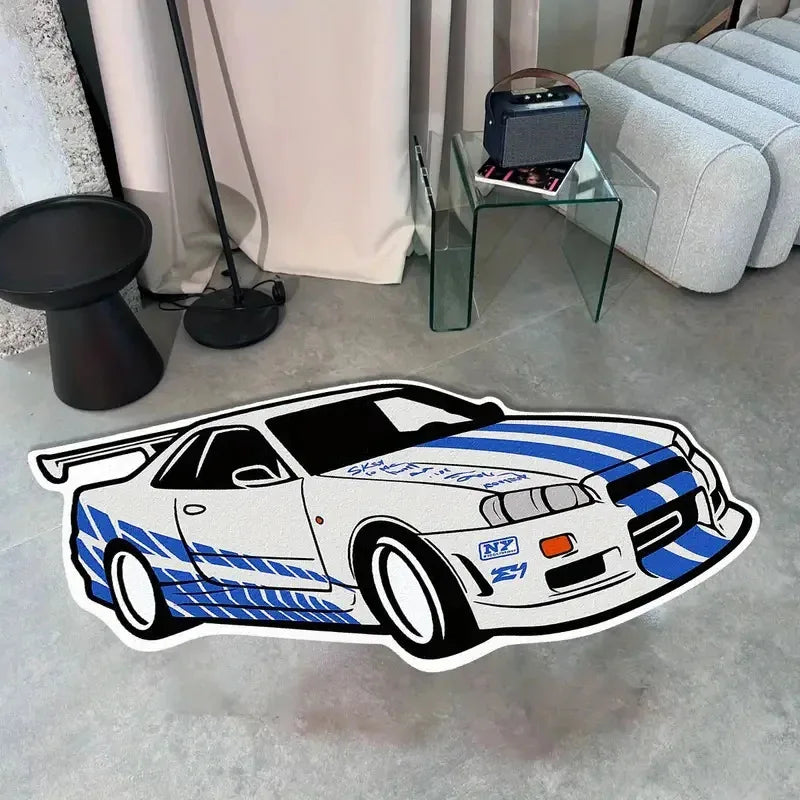 Nissan Skyline Rug Grey